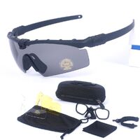 Safety shockproof tactical goggles +3 caps 战术-3.0近视套装