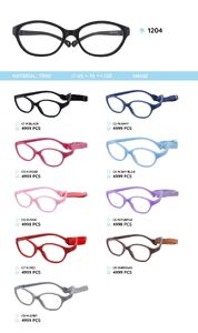 TR90 plastic eyeglasses frame for kids 1204TR