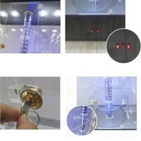 Acrylic floor rotating display stand for glasses, frames, cases and accessories 18006F-1, size 176 * 58 cm