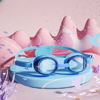 Swimming waterproof anti-fog goggles for kids (3-12 years), set with cap, 503-YU