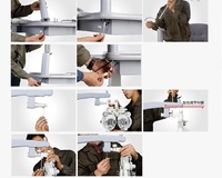 Ophthalmologist workstation, combined table + chair C-200A, tabletop 880*500 mm