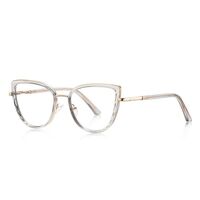Оправа женская металлическая + пластик TR90, линзы-блюблокеры с защитой от ультрафиолета и синего света More FCS3151