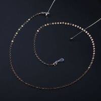 Gold-colored metal non-slip chain, for glasses and masks GL883