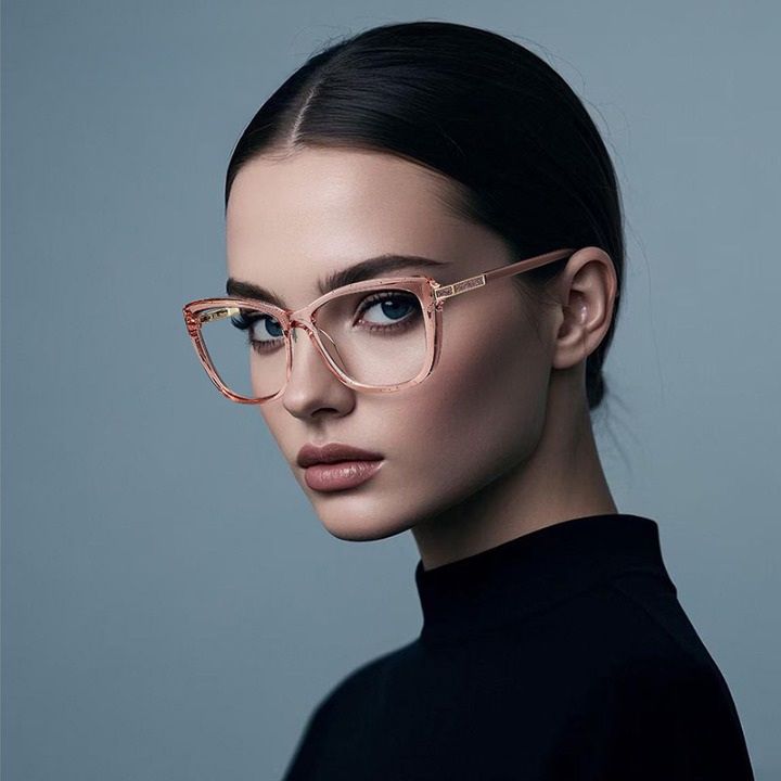 Оправа женская пластиковая из материала TR90, линзы с защитой от ультрафиолета и синего света FOCUS FCS2246