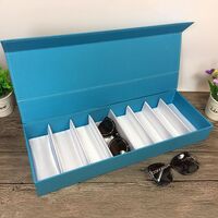 Планшет настольный для демонстрации оправ и очков на 9 мест с крышкой на магните 0208 (I-1-3, AQ009)