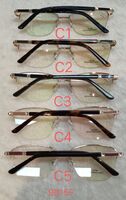 Metal frame for glasses with spring hinges 9815F