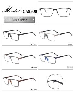 Metal frame with soft nose pad and spring hinges CA8200-DA