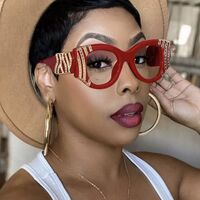 Plastic glasses with blue light protection for women 8179-PN