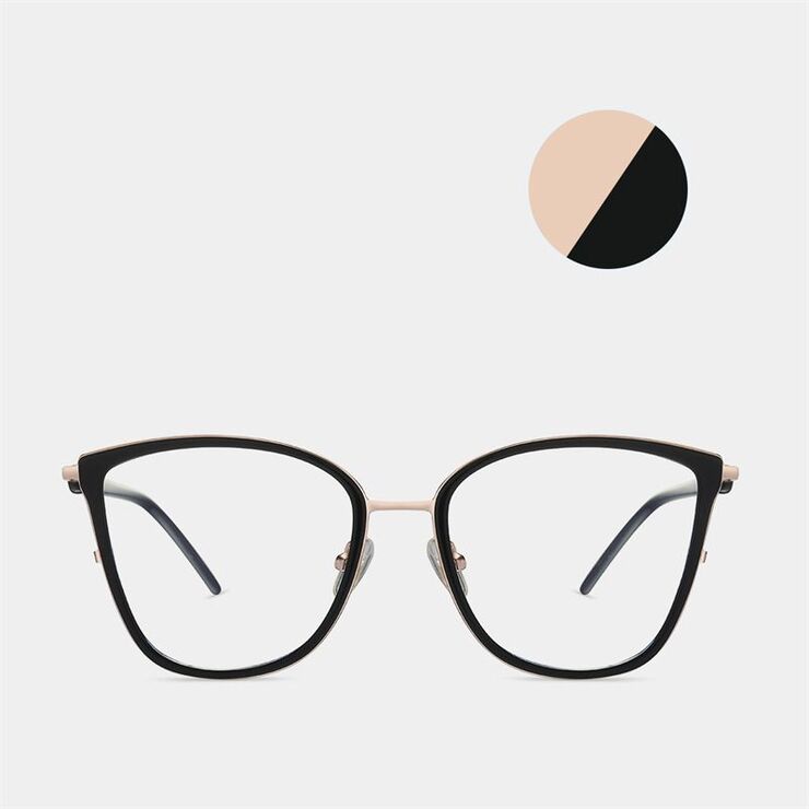 Оправа для очков комбинированная (металл + TR90) с защитой от синего света, с флексом FA87106