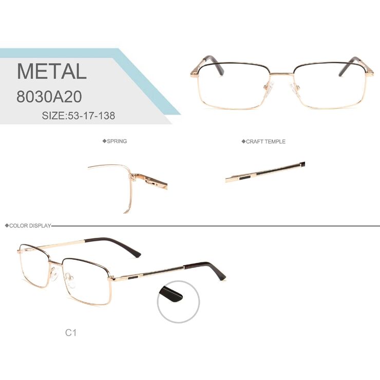 Оправа металлическая с флексом Big City 8030A20 - картинка 1