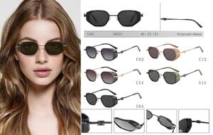 Polarized metal sunglasses for women Leke LK34034