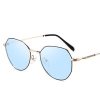 Очки металлические фотохромные с защитой от синего света 9639-GT