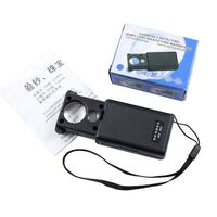 Лупа складная с универсальной подсветкой 9881-2-XX, размеры: ⌀21 мм, ⌀12 мм. Увеличение: 30Х, 60Х