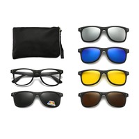El Dorado frames with polarized sunshades set (clip-on) on magnet 2282A (5 pieces) 