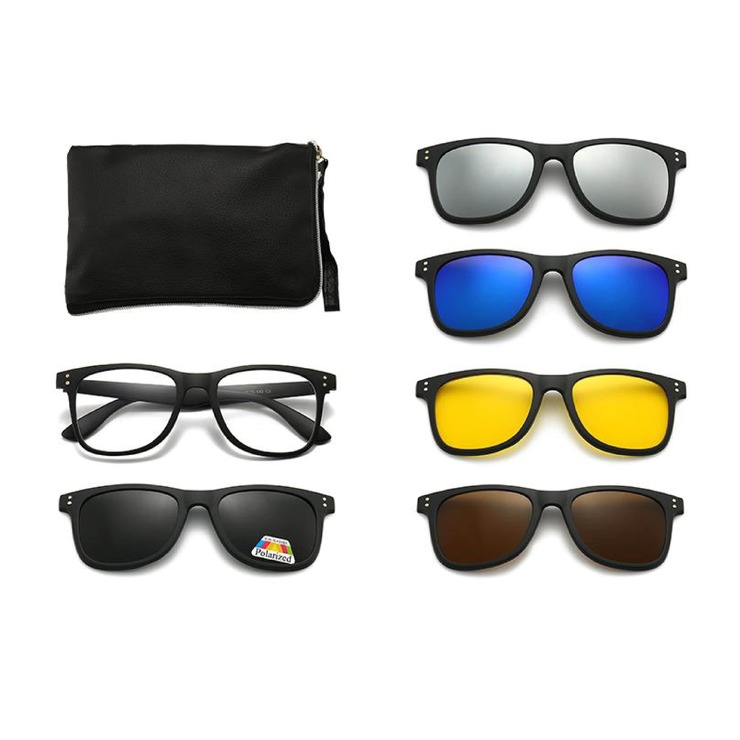 El Dorado frames with polarized sunshades set (clip-on) on magnet 2282A (5 pieces) 