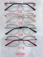 Metal frame for glasses with spring hinges 1073B