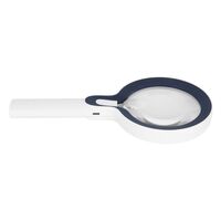 Magnifier with universal backlight, magnifying glass with handle 8013手持-XX, diameter 108 mm, magnification: 5Х, 10Х
