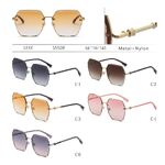 Metal sunglasses with nylon lenses for women Leke S5508