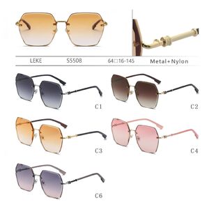 Metal sunglasses with nylon lenses for women Leke S5508
