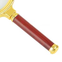 Magnifier, magnifying glass with handle S木柄60-XX-1, diameter: 60 mm, magnification: 10X