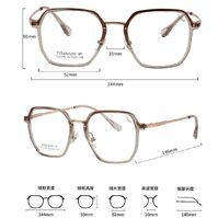 Titanium + plastic TR90 extralight frame MAMO T23115