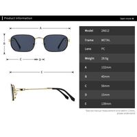 Metal retro square sunglasses Elit 2A612-EL