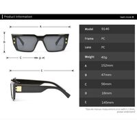 Plastic square sunglasses Elit 9146-EL