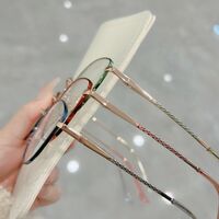 Metal frame MAMO with Blue Ray Cut protection lenses and flex F93101