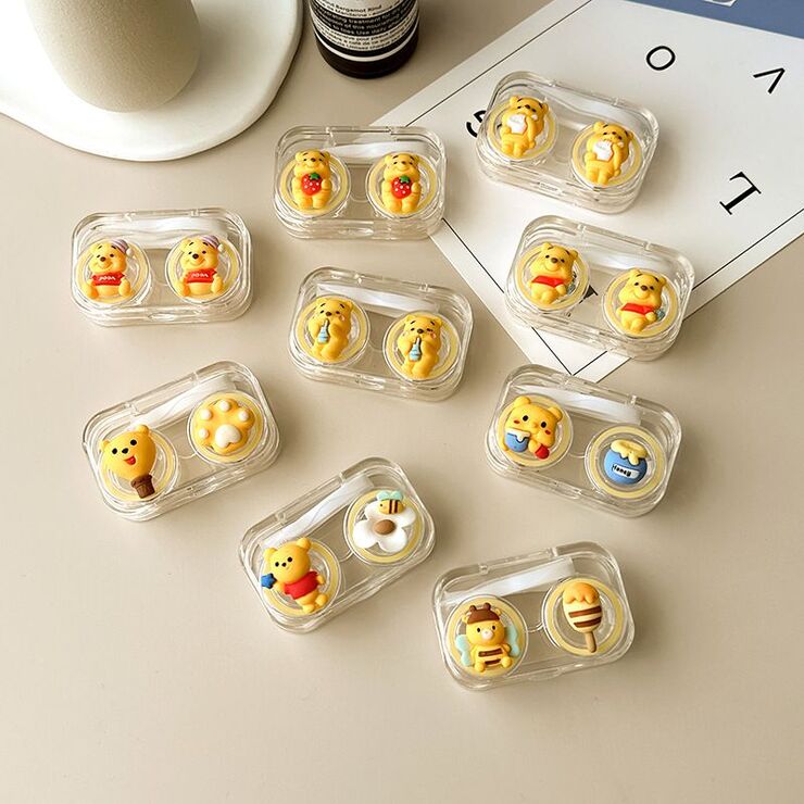 Мини-набор для мягких контактных линз выдвижной W806-01黄熊