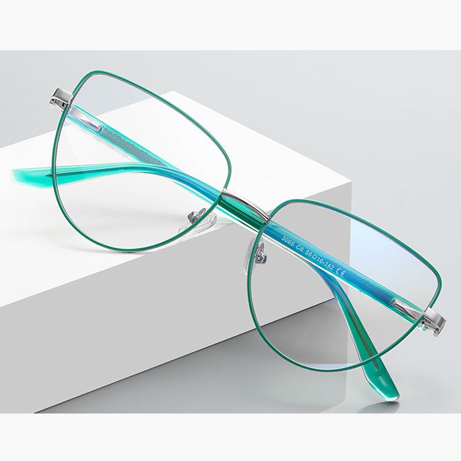Metal Blue Blocker frames for glasses, with flex hinges MORE FCS3065