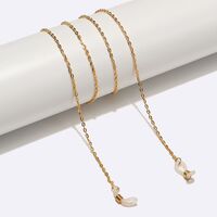Gold-colored metal non-slip chain, for glasses and masks GL1533
