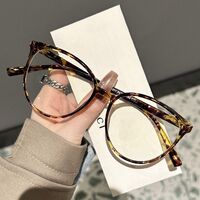 Plastic glasses with blue light protection for women 28011-PN