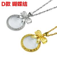 Magnifier, magnifying glass in the form of pendant around the neck 新款项链放大镜-XX, diameter: 40 mm, magnification: 6Х