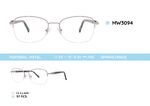 Оправа для очков металлическая женская полуободковая с флексом MW3094