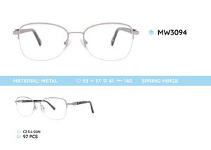 Nylor metal women's frame for glasses with spring hinges MW3094