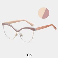 Оправа для очков комбинированная (металл + TR90) с защитой от синего света, с флексом FA87283