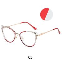 Combined frame (metal + TR90) or glasses with blue light protection, with spring hinges FA87241