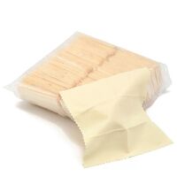 Microfiber cloth for cleaning glasses lenses, individually packaged, density 180 gsm (g/m2), size 13*13 / 15*15 / 15*18 cm