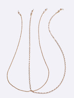Set of two gold and silver glasses chain GM162