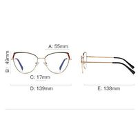 Metal Blue Blocker frames for glasses MORE FCS3105
