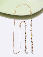 Set of two glasses chain with glasses and rectangles GL1355