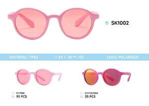 Acetate frames polarized sunglasses with coating SK1002