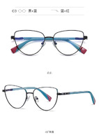 Оправа металлическая с линзами блю-блокерами 3018