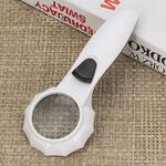 Magnifier with universal backlight, magnifying glass with handle 600554H-XX, diameter: 48 mm, magnification: 6X