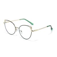 Metal glasses with blue light and UV protection 9746-GT