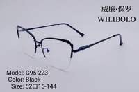 Metal ultrathin frames, with spring hinges Wilibolo G95-223