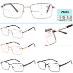 Очки мужские металлические с флексами Vizzini V7018 диоптрии +0,75 до +4,00/+6.00 (шаг 0,25/0,50); -1,00 до -3,00/-8,00 (шаг 0,25/0,50) белы