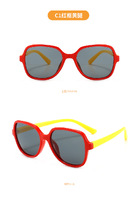 Polarized silicone sunglasses with UV400 protection for kids T11022