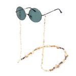 Gold-colored metal non-slip chain, with small conch, for glasses and masks GL697