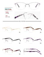 Nylor metal frames for glasses with spring hinges Big City LF1609